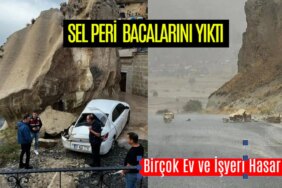Nevşehir'de Sel Peribacalarını Yıktı