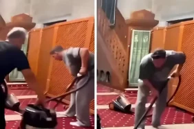 Mesut Özil, cami temizlerken görüntülendi