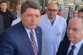 Bakan Tunç, bıçaklanan müfettişi ziyaret etti
