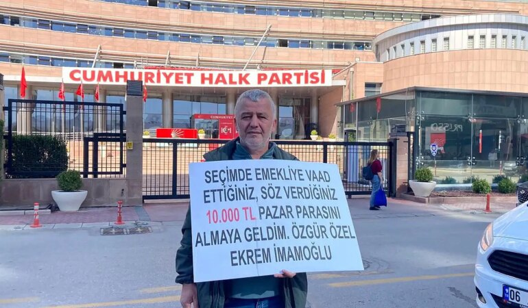 İstanbul’dan Ankara’ya Gelip İmamoğlu’nu Protesto Etti