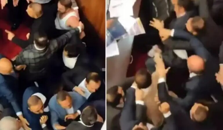 Ankara Büyükşehir Belediye Meclisi'nde Ebru Gündeş Kavgası! Yumruklar Havada Uçuştu!