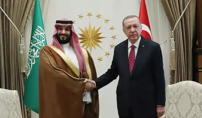 Cumhurbaşkanı Erdoğan, Prens Selman ile görüştü