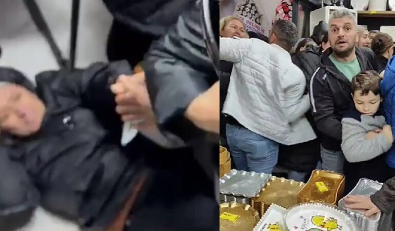 İndirimli Ürün Alabilmek İçin Birbirlerini Ezdiler!