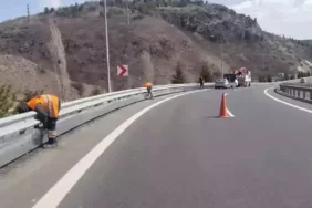 Yollarda motorcu dostu bariyer!