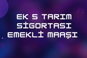 Ek 5 Tarım Sigortası Emekli Maaşı 2024