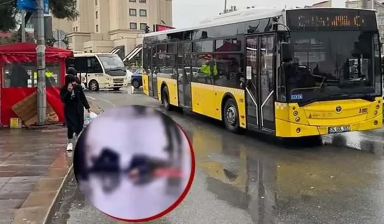 İETT otobüsünün çarptığı kadın hayatını kaybetti: Şoför gözaltında!