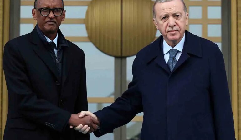 Cumhurbaşkanı Erdoğan, Ruanda Cumhurbaşkanı Kagame’yi resmi törenle karşıladı