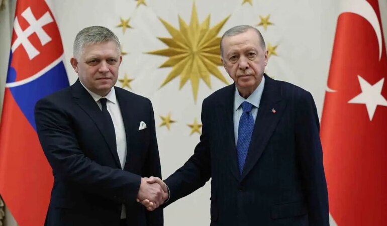 Cumhurbaşkanı Erdoğan, Slovakya Başbakanı Fico’yu Resmi Törenle Karşıladı
