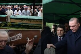 Cumhurbaşkanı Erdoğan, yangında hayatını kaybeden Gültekin ailesinin cenazesine katıldı