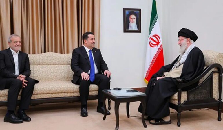 İran Dini Lideri Hamaney, Irak Başbakanı Sudani İle Bir Araya Geldi