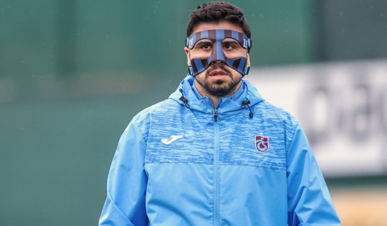 Trabzonspor’da Ozan Tufan’ın maske detayı dikkat çekti