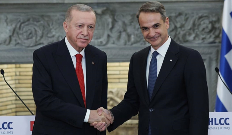 Cumhurbaşkanı Erdoğan, Miçotakis ile görüştü