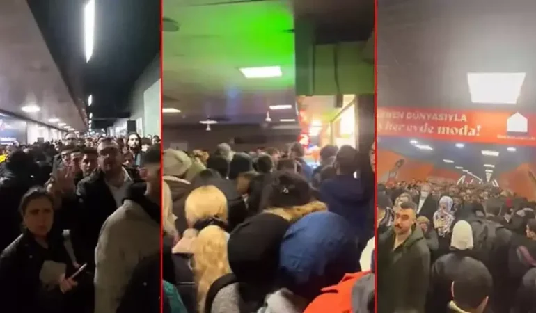 İstanbul’da metrolarda yoğunluk yaşandı