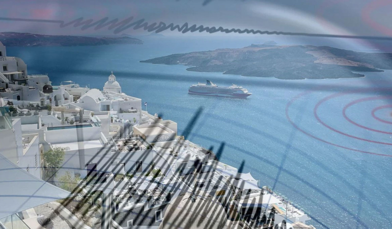 Santorini'de deprem fırtınası devam ediyor! Ege Denizi'nde son durum