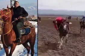 Atının üzerinde kalp krizi geçiren ciritçi hayatını kaybetti