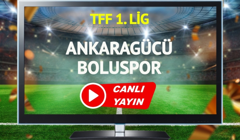 CANLI YAYIN | Ankaragücü Boluspor maçı TRT Spor canlı izle!