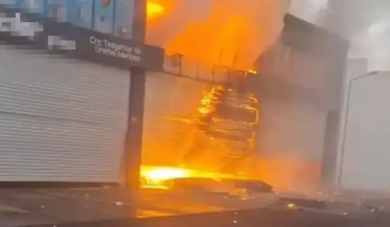 Diyarbakır’da, oto sanayi sitesinde patlama