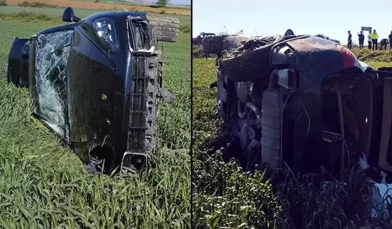 'Dur' ihtarında bulunan polise çarpıp kaçtıktan sonra kaza yaptı