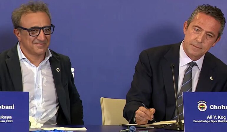 Ali Koç ve Hamdi Ulukaya’dan Chobani sponsorluk anlaşması imza töreninde kritik açıklamalar