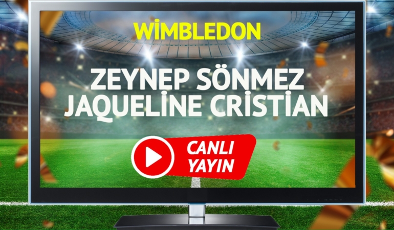 CANLI YAYIN | Zeynep Sönmez Jaqueline Cristian tenis maçı TRT Spor Yıldız canlı izle!