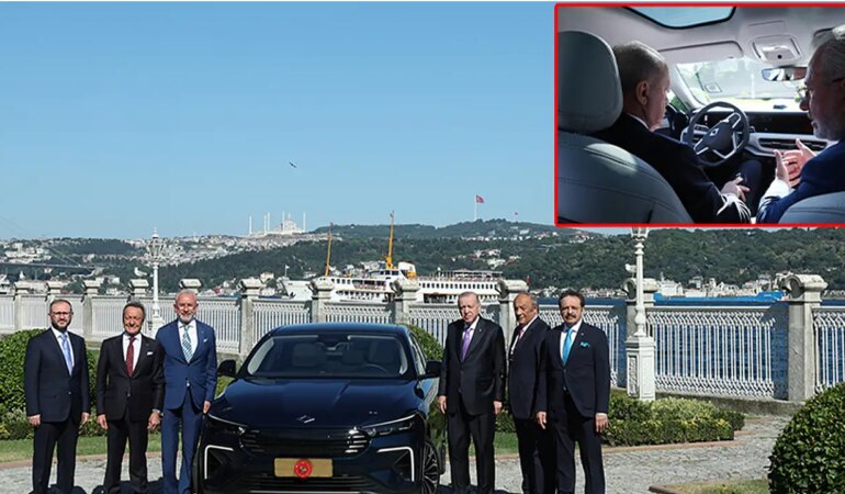 Cumhurbaşkanı Erdoğan Togg’un Yeni Modeli T10F’yi Test Etti