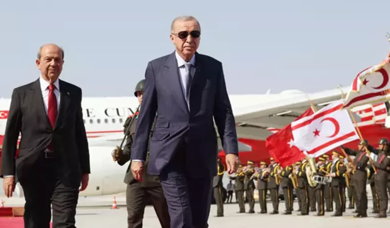 Cumhurbaşkanı Erdoğan, “TUR” uçağı ile KKTC’den ayrıldı