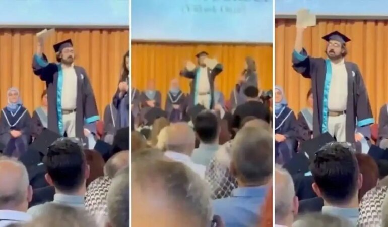 Diplomasını yırtan Boğaziçi Üniversiteli gence gözaltı!