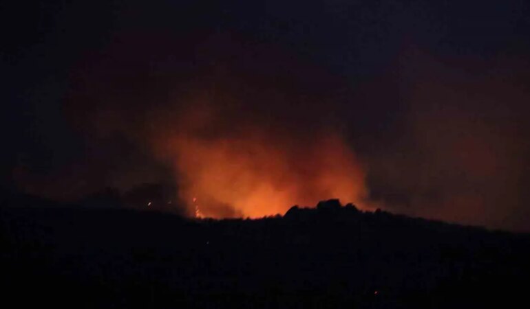 Eskişehir’de orman yangınına havadan müdahaleye ara verildi