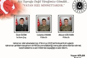 Metan gazından zehirlenen 3 asker daha şehit oldu! MSB'den açıklama