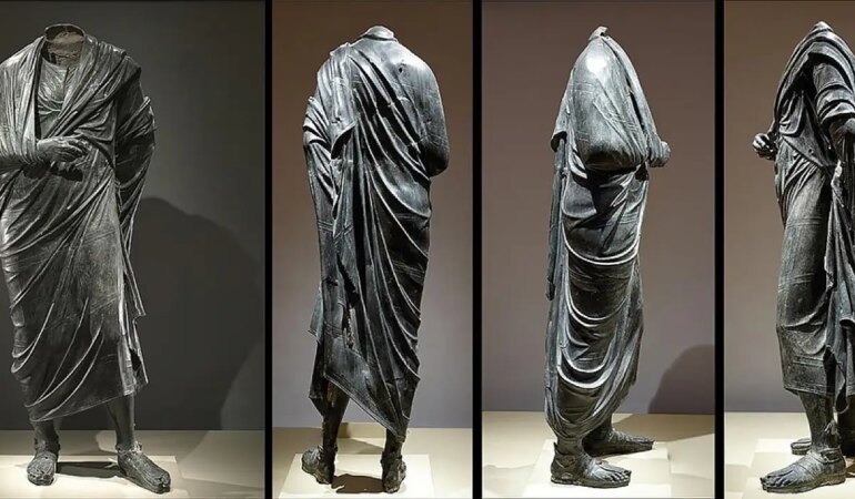 Roma İmparatoru Marcus Aurelius’un heykeli 65 yıl sonra Türkiye’ye getirildi