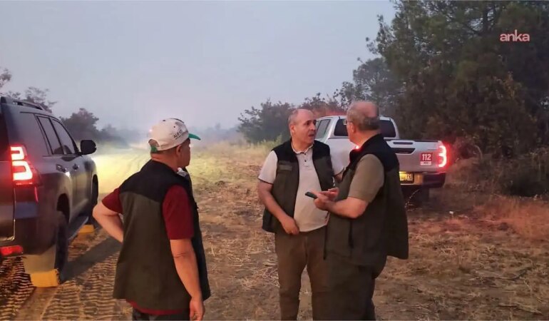 Çanakkale Gelibolu'da orman yangını: 126 vatandaş tedbiren güvenli bölgelere tahliye edildi