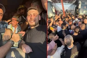 Fenerbahçe Başkanı Ali Koç taraftarlarla stada geldi