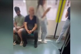 Marmaray'da gizlice kadının saçını koklayan şahsa gözaltı!