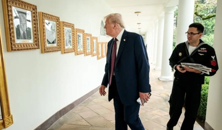 Biden'ın portresi yerine koyduğu fotoğraf şok dedirtti!