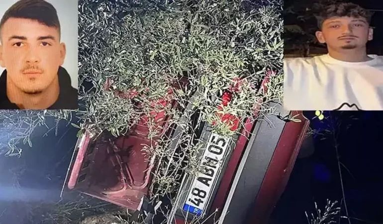 Takla atıp, ağaca çarpan otomobildeki 2 kişi öldü