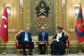 Cumhurbaşkanı Erdoğan, Umman Al Alam Sarayı’nda