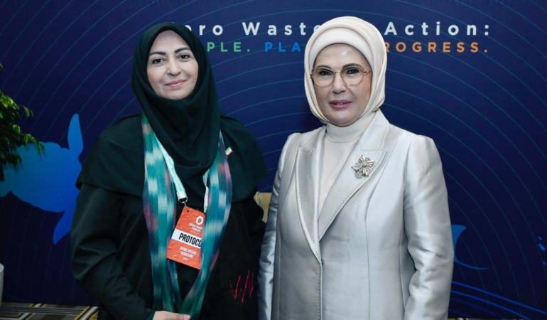 Emine Erdoğan, Shina Ansari ile görüştü