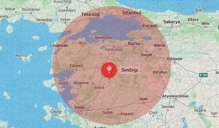 Balıkesir'in Sındırgı İlçesinde Deprem