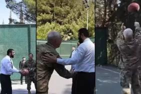 Suriye Cumhurbaşkanı Şara, ABD'li komutanlarla basketbol oynadı