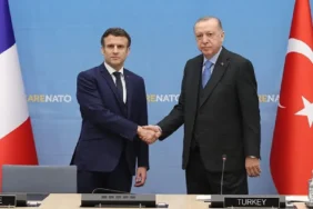 Cumhurbaşkanı Erdoğan, Macron'la Görüştü