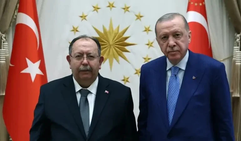Cumhurbaşkanı Erdoğan, YSK Başkanı Ahmet Yener'i kabul etti