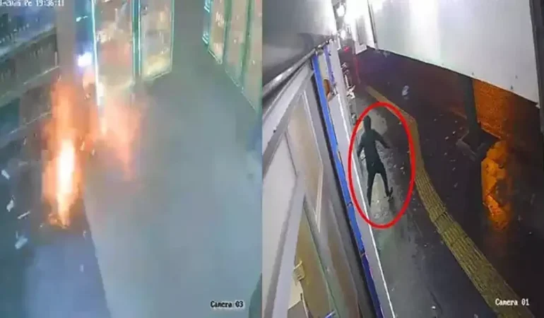 Markete patlayıcı madde atıp kaçan 2 şüpheli yakalandı