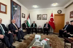 Mustafa Destici'den Filistin'in Ankara Büyükelçiliği'ne hayırlı olsun ziyareti