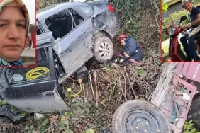 Otomobille çarpışan 3 tekerlekli motosikletteki çift yaşamını yitirdi