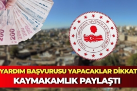 Kaymakamlık Yardım Başvurusu E-Devlet Başvuru Formu