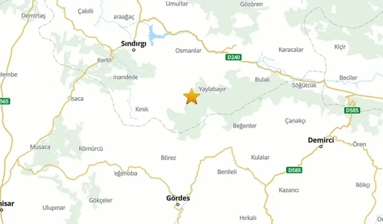 Balıkesir’in Sındırgı İlçesinde 4,5 Büyüklüğünde Deprem