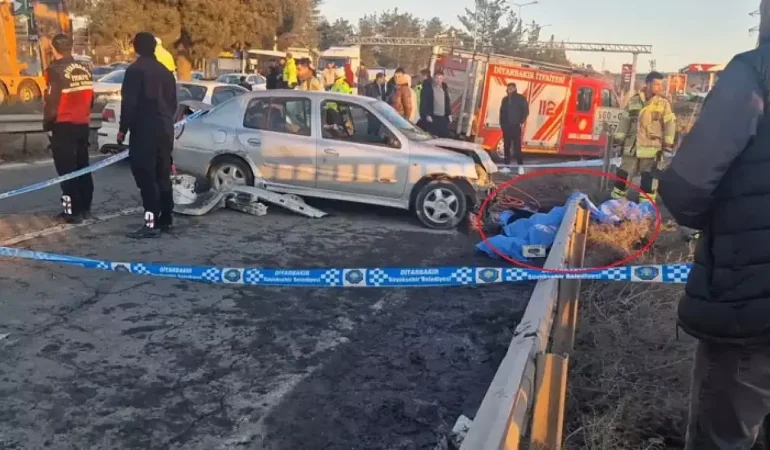 Diyarbakır’da otomobiller çarpıştı: 1 ölü, 1 yaralı