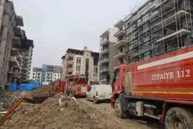 İşçilerin kaldığı apartman dairesi alevlere teslim oldu