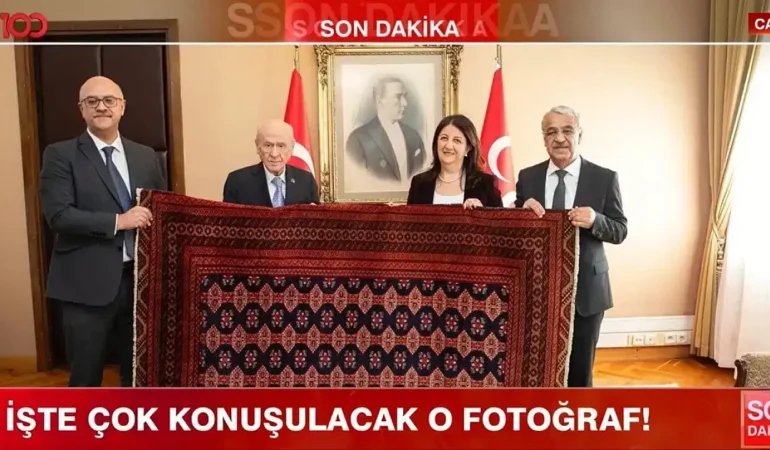 PKK Terör Örgütü Elebaşı Öcalan Devlet Bahçeli’ye Özel Dokuma Kilim Hediye Etti