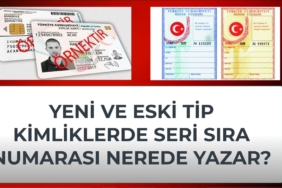 Yeni Kimlikte Seri No Nerede Yazar? Kaç Haneli? Seri No